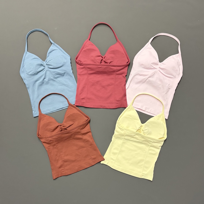 Aquatic Gym - Gym Dames Sporttanktop Naadloze halter Spaghettibandjes