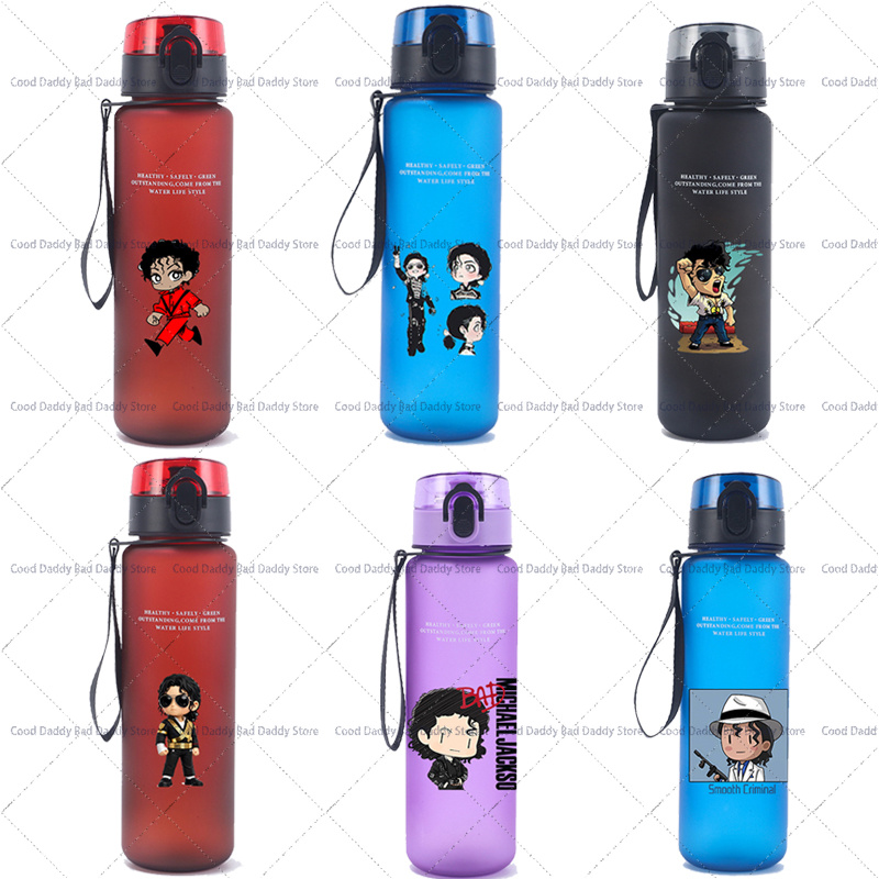 Aquatic Gym - Cartoonfiguur Michael Jackson Print Waterfles De