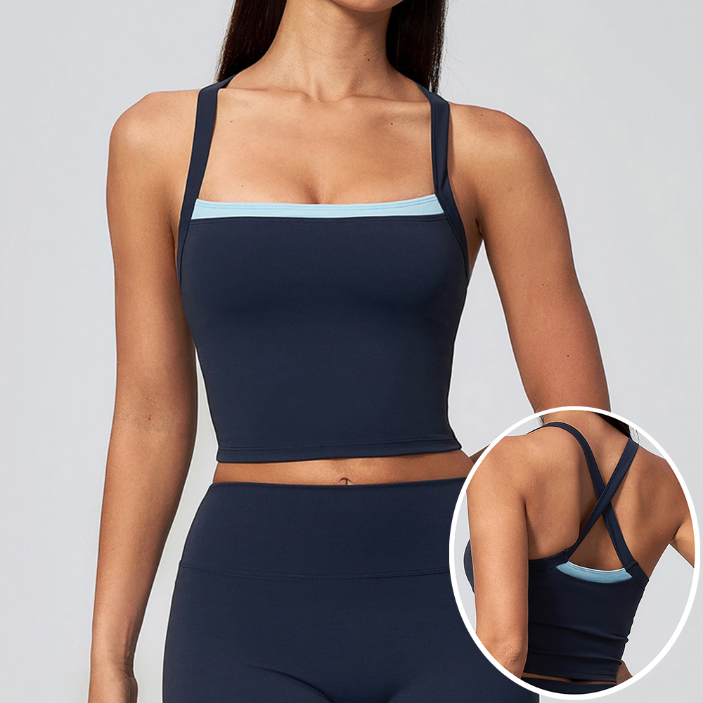 Aquatic Gym - Dames Criss Cross Back Yoga Tanktop
