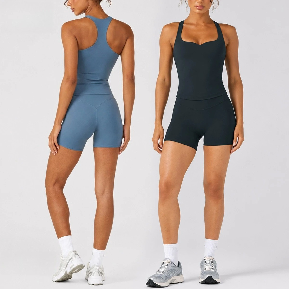 Aquatic Gym - C-B Dames 2-delige yogaset Racerback tanktop