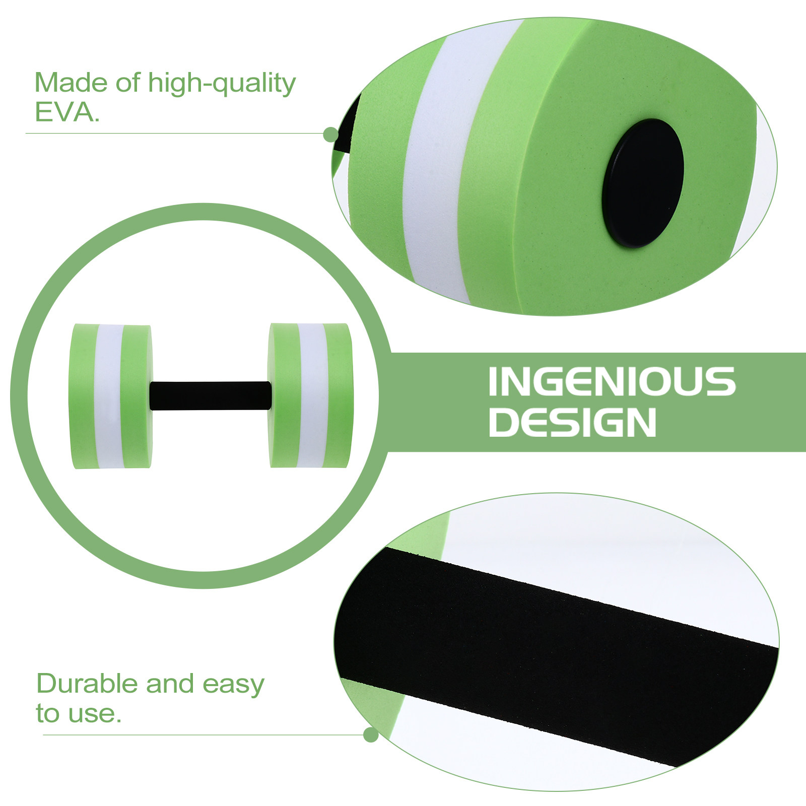 2 stuks Eva Aquatic Dumbbells  - Aquatic Aerobics recensie en prijs