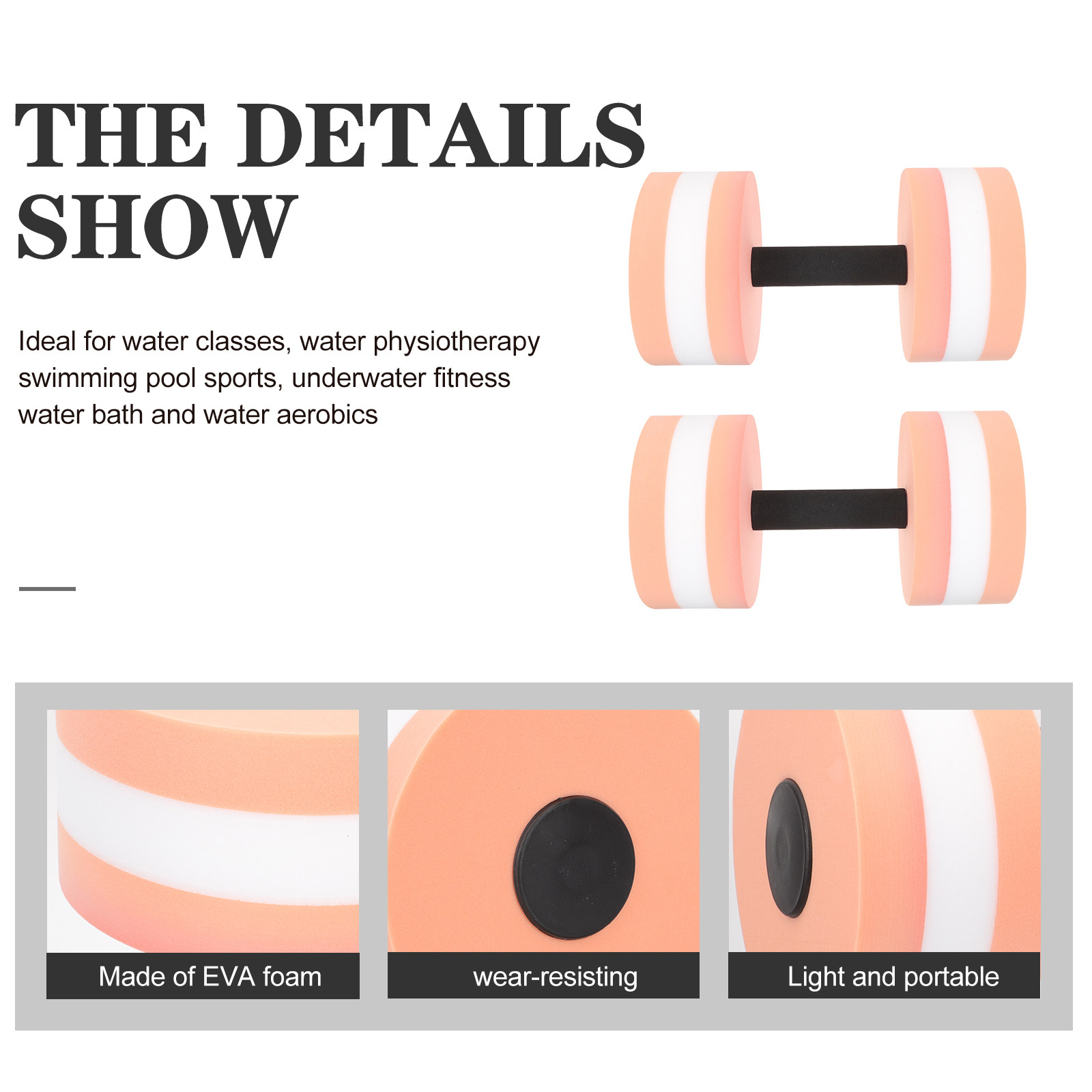 Waterdumbbells, 2 stuks, licht - Aquatic Aerobics recensie en prijs