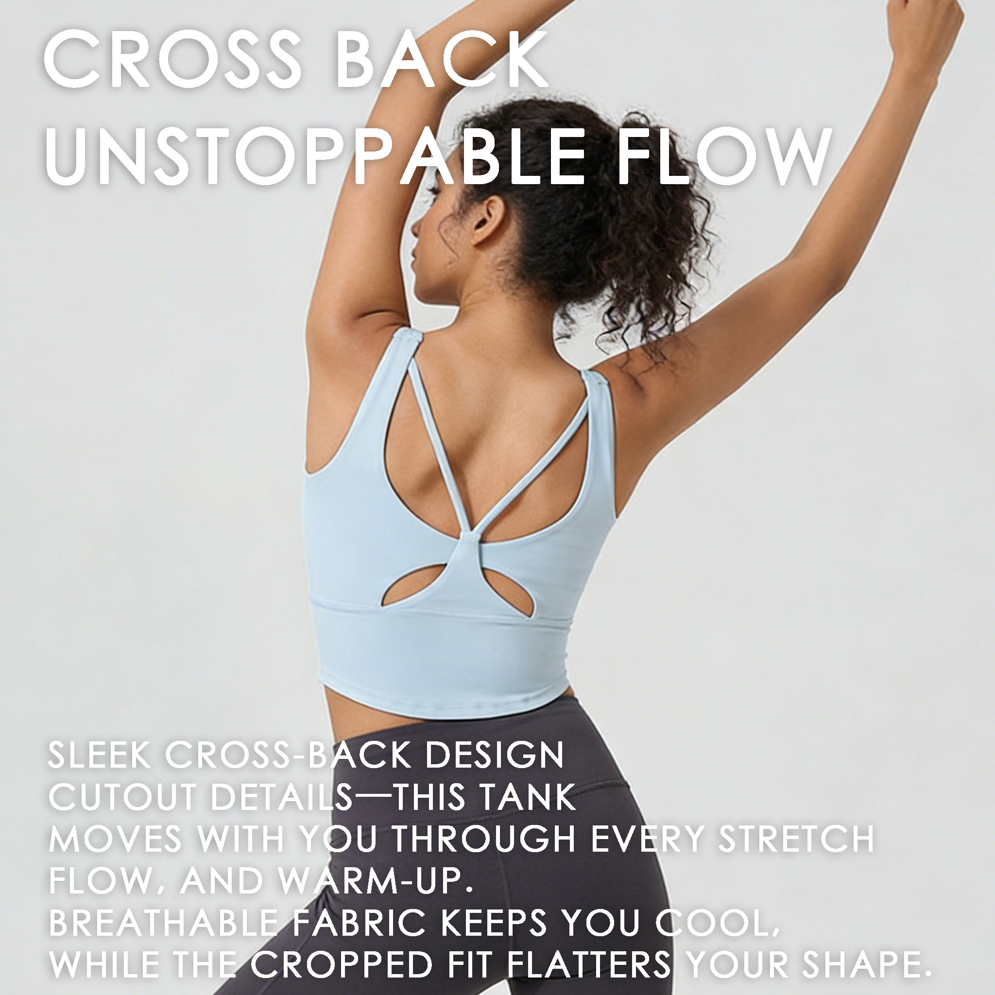 Yoga sportbeha met vaste cups  - Aquatic Gym recensie en prijs