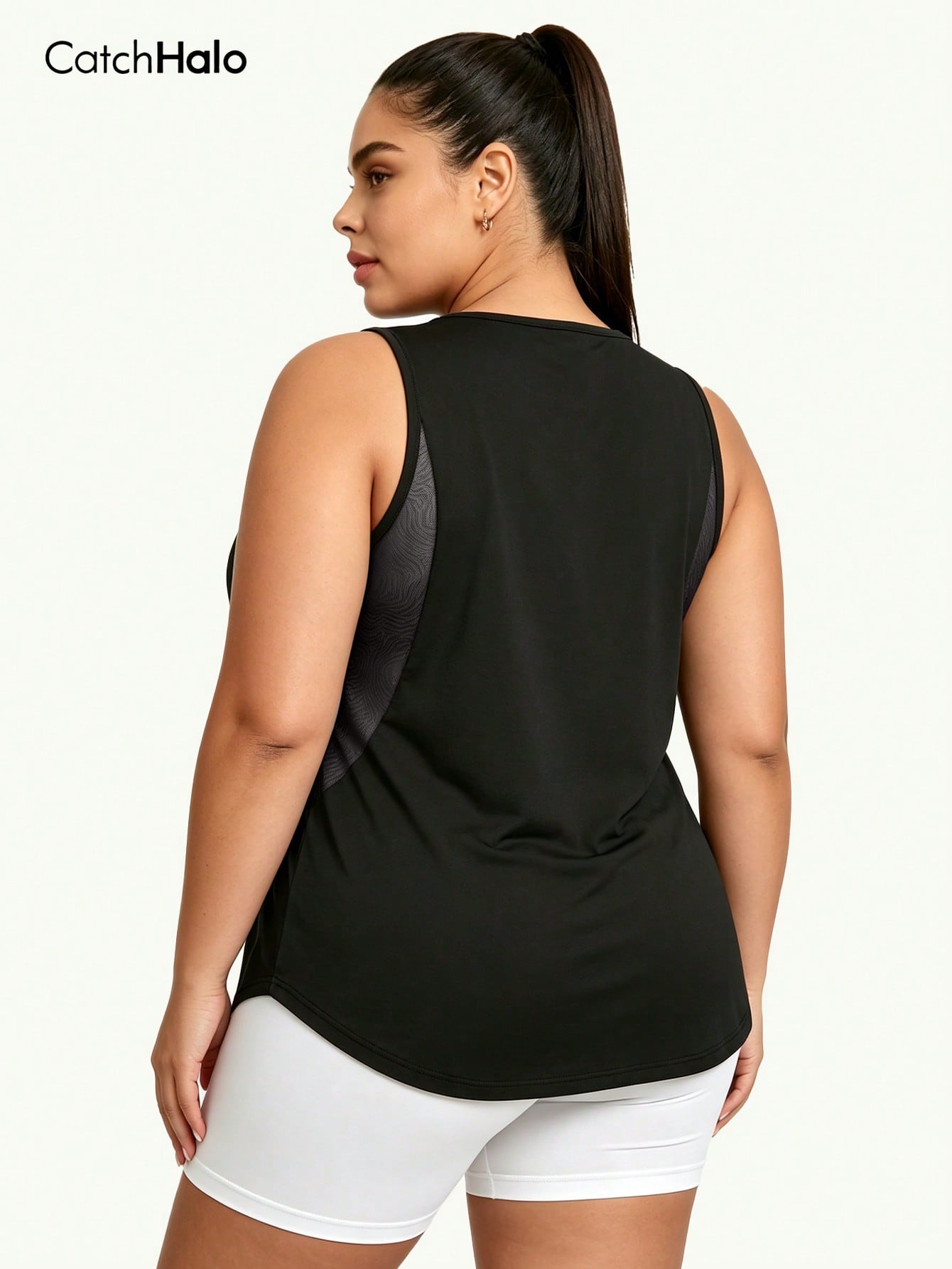 Plus size mesh tanktop voor da - Aquatic Gym recensie en prijs